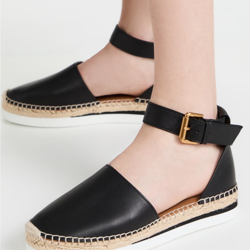 See by Chloe blk espadrile